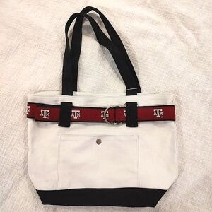 Texas A&M Belt Bag Toe Goz Canvas Tote Small NWT